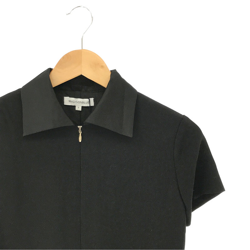 MADISON BLUE / マディソンブルー HARF SLEEVE ALL IN ONE シルクカラー ロング ドレス ワンピース