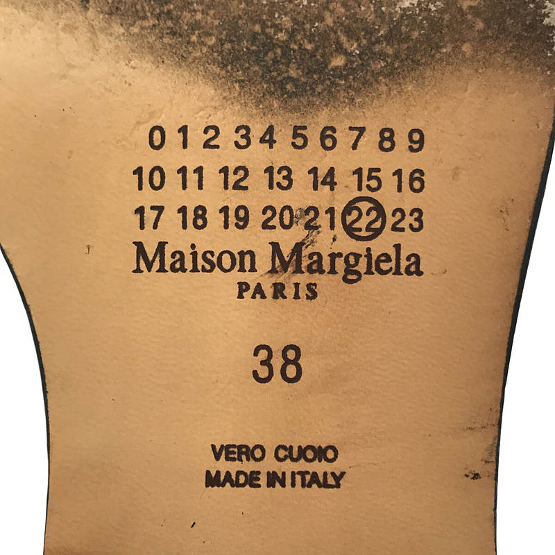 Maison Margiela / メゾンマルジェラ Deuxieme Classe ドゥーズィエム クラス 取扱い Tabi タビ レザー サイドゴア ブーツ  足袋