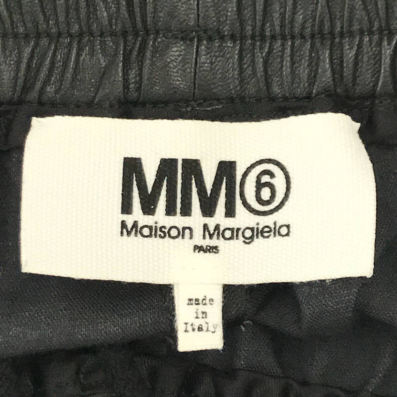 MM6 Maison Martin Margiela / エムエムシックス メゾンマルタンマルジェラ フェイクレザー キュロット ハーフパンツ