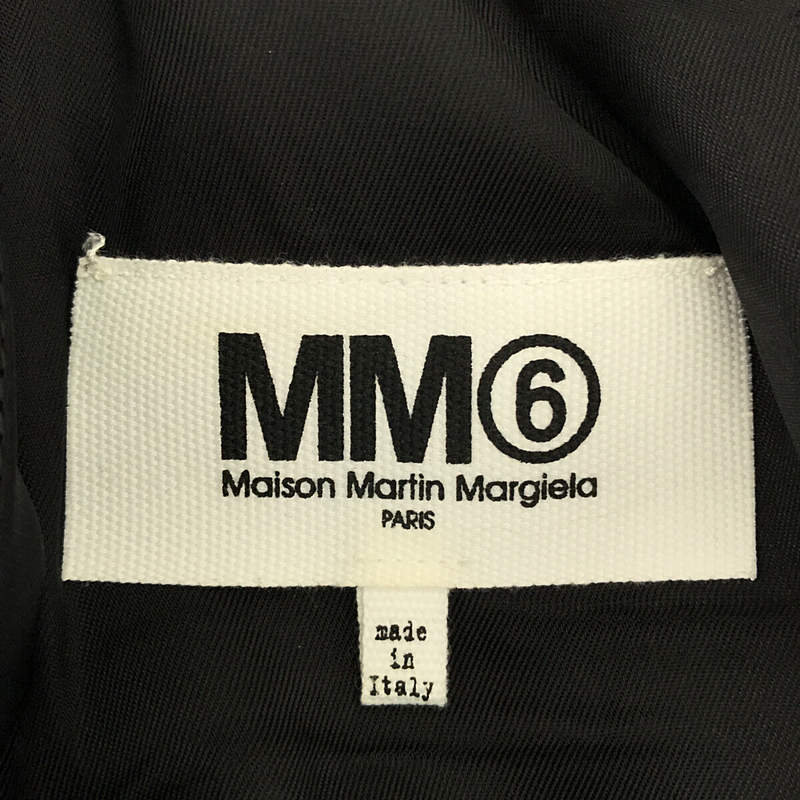 MM6 Maison Martin Margiela / エムエムシックス メゾンマルタンマルジェラ ノースリーブ フロントデザイン ひざ丈 ワンピース