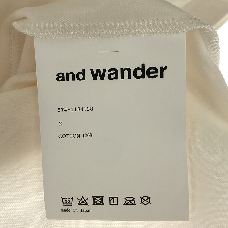 and wander / アンド ワンダー JERRY T by JERRY UKAI short sleeve T Tシャツ