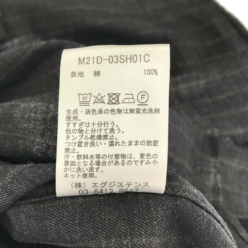 marka / マーカ W POCKET BAND COLLAR SHIRT - STRIPE VIELLA バンドカラーシャツ