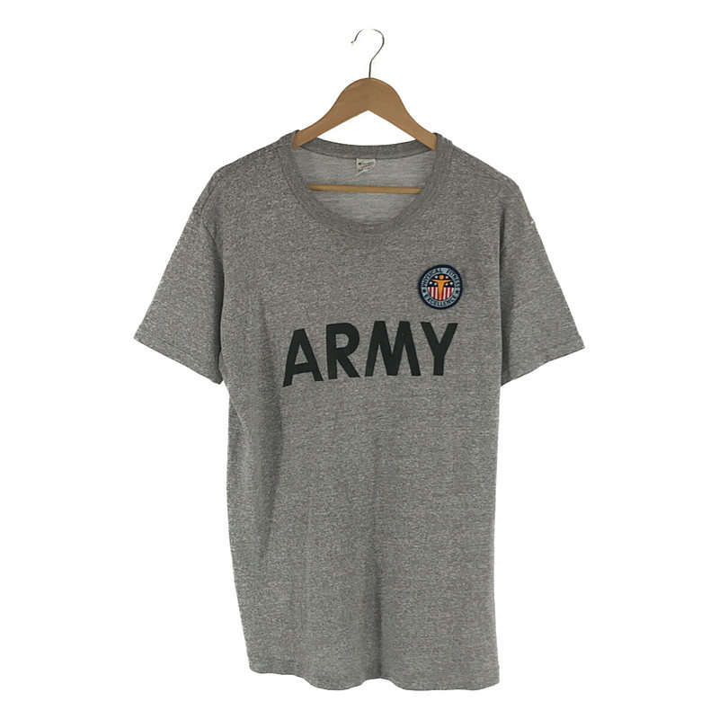 DEAD STOCK USA製 VINTAGE ARMY デッドストック ヴィンテージ アーミー トリコタグ ワッペン付き 霜降り Tシャツ カットソー