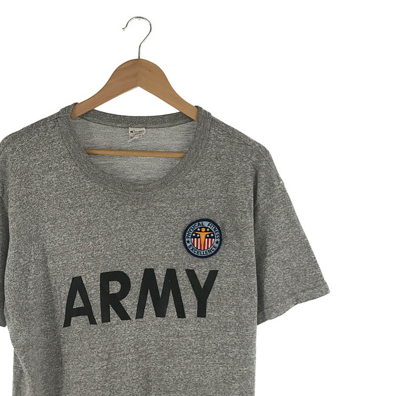 CHAMPION / チャンピオン DEAD STOCK USA製 VINTAGE ARMY デッドストック ヴィンテージ アーミー トリコタグ ワッペン付き 霜降り Tシャツ カットソー