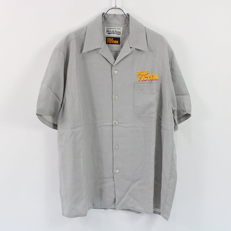 PULP FICTION 50'S SHIRT S/S オープンカラーシャツ grayWACKO MARIA / ワコマリア