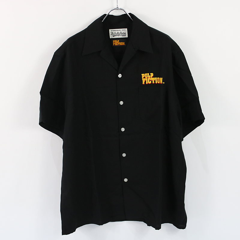 PULP FICTION 50'S SHIRT S/S オープンカラーシャツ black