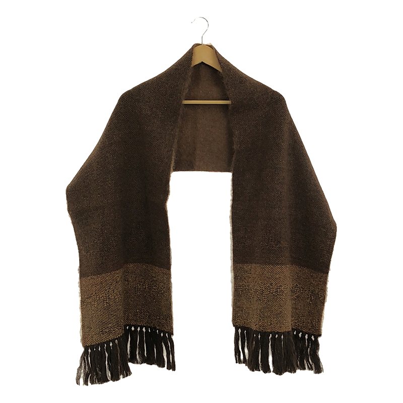 Scarf Knitted Mohair Wool / モヘヤ ウール フリンジ スカーフ マフラー