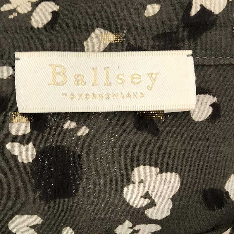 Tomorrowland BALLSEY / トゥモローランドボールジー 小花柄 バンドカラーブラウス