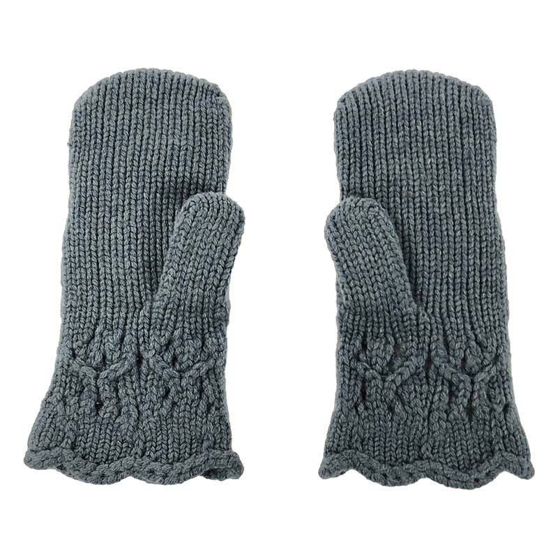 Mame Kurogouchi / マメクロゴウチ 2セット Floral Motif Hand－Knitted Handbag / ハンドバッグ × Floral Motif Hand－Knitted Gloves / グローブ 手袋