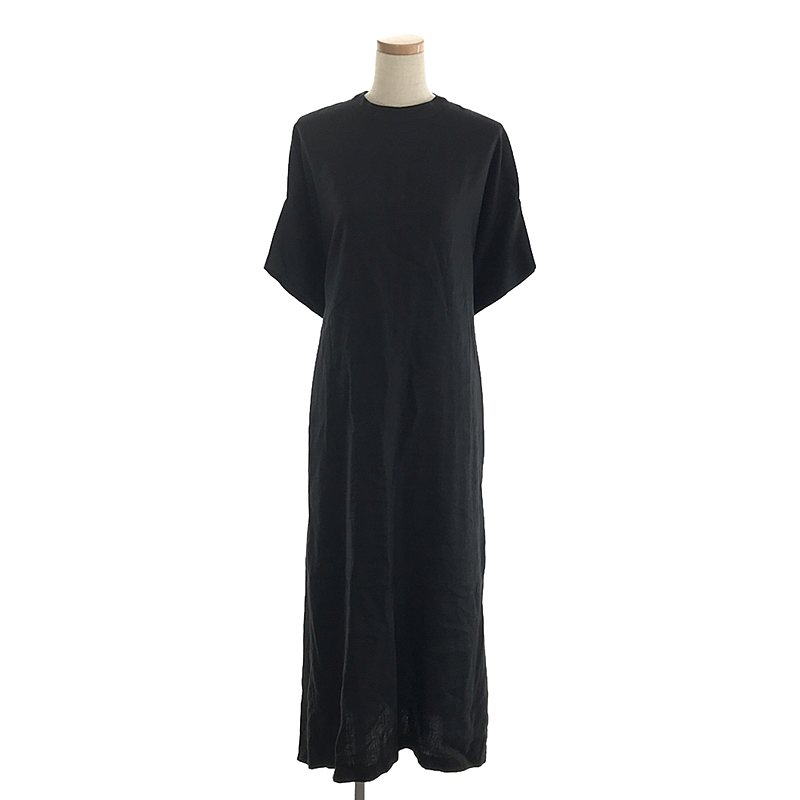 LINEN DRESS リネン ドレス ベルテッド ノースリーブワンピース