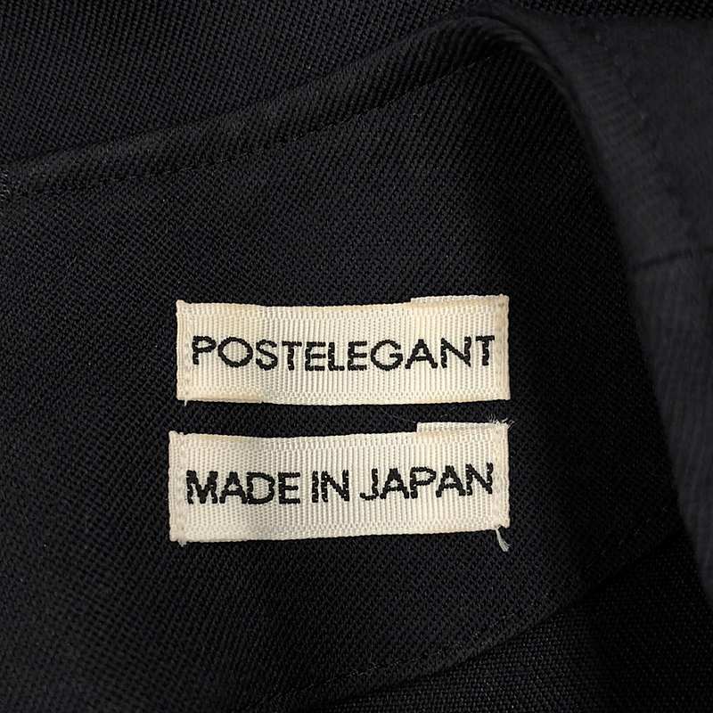 POSTELEGANT / ポステレガント Wool Triacetate Twill Dress ウール トリアセテート ツイルドレス ワンピース