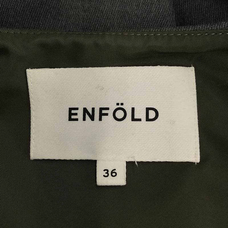 ENFOLD / エンフォルド ナイロンツイル Mix Fabric コート