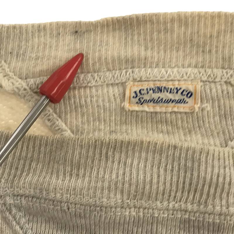 VINTAGE / ヴィンテージ古着 推定40s〜50s J.C.PENNY CO 両Vガゼット クルーネックスウェット