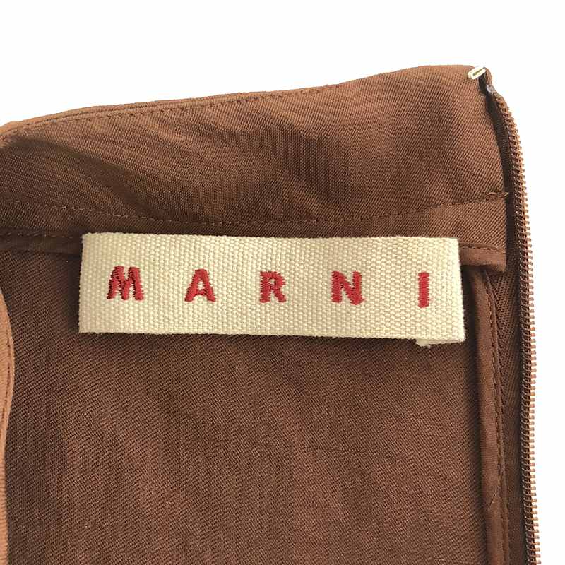 MARNI / マルニ ノースリーブ ティアード フレア チュニック ブラウス