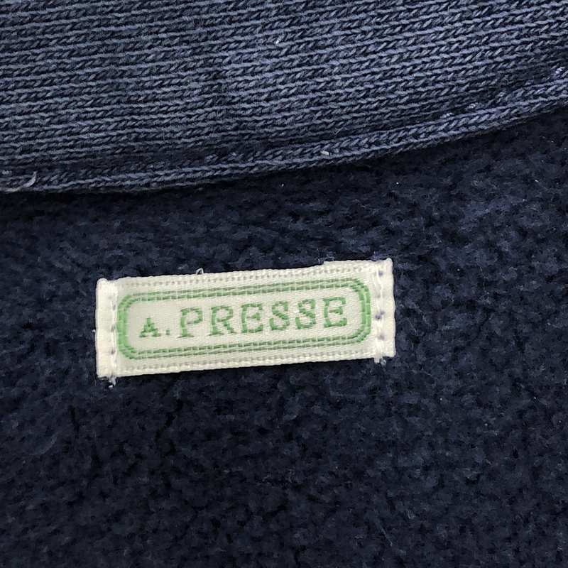 A.PRESSE / アプレッセ Vintage Half Zip Sweatshirt / 染め加工 ハーフジップ スウェット プルオーバー