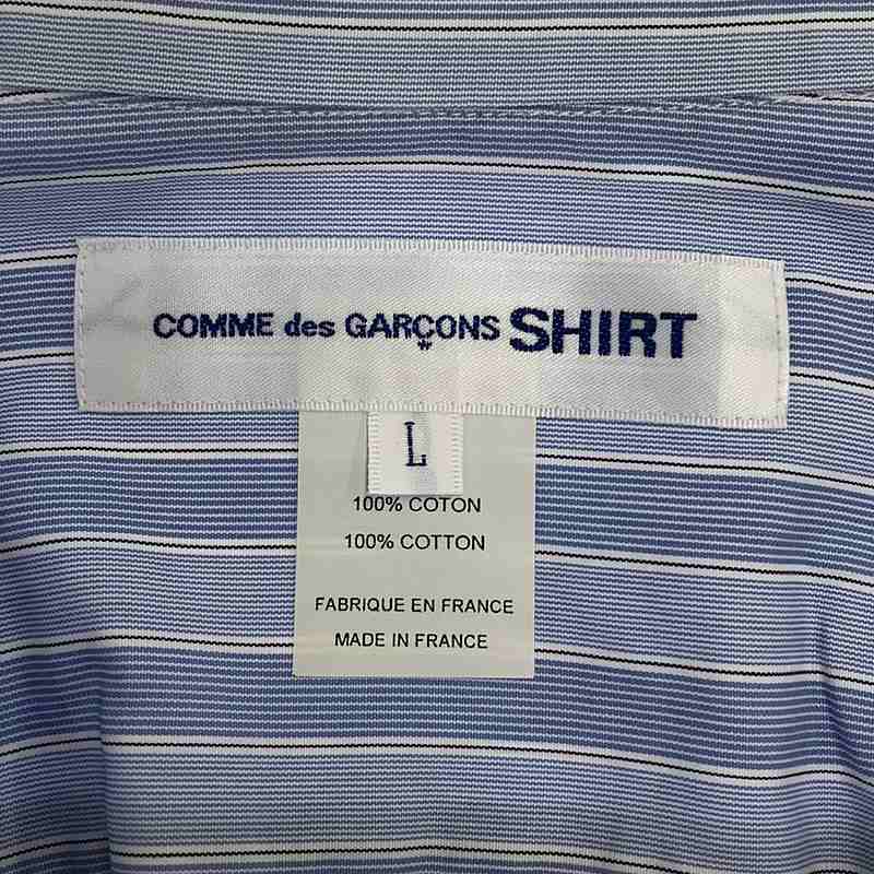 COMME des GARCONS SHIRT / コムデギャルソンシャツ ナンバリングパッチ ストライプシャツ