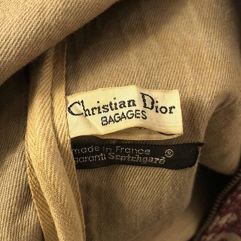 Christian Dior / クリスチャンディオール ヴィンテージ トロッター柄 ジャガード ボストンバッグ