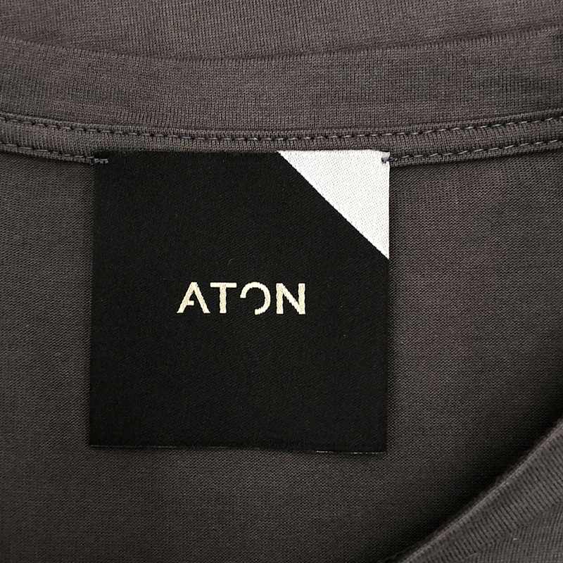 ATON / エイトン LONGSLEEVE ROUND-HEM Tシャツ