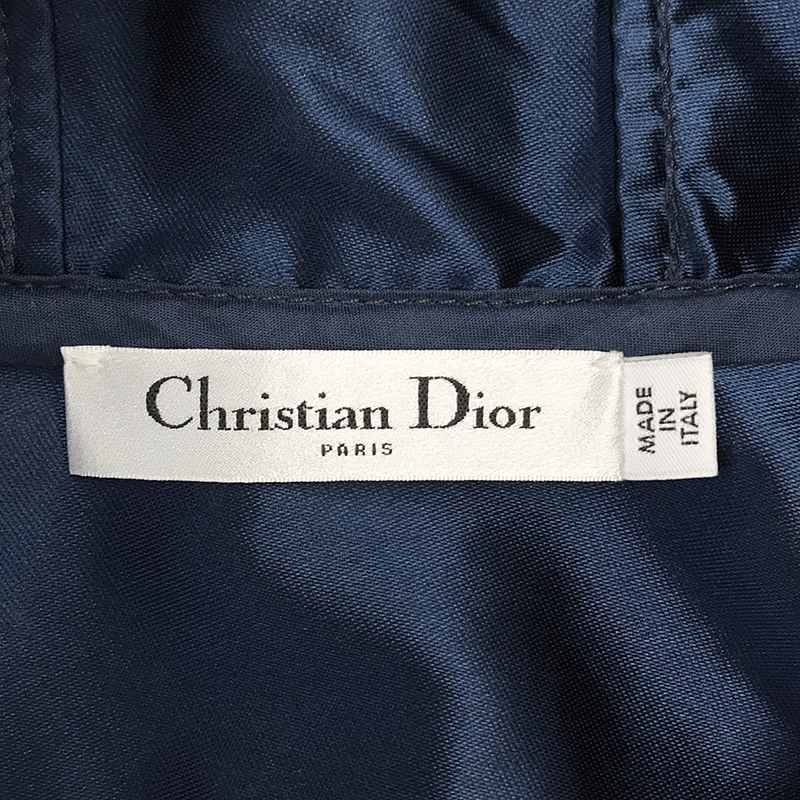 Christian Dior / クリスチャンディオール バックロゴ ハーフジップ フーデッドワンピース