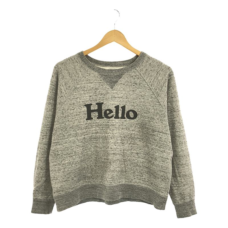 HELLO SWEAT L/S URAKE DYED GRAY トレーナー