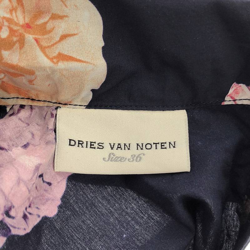 DRIES VAN NOTEN / ドリスヴァンノッテン フラワープリント ハイネックワンピース