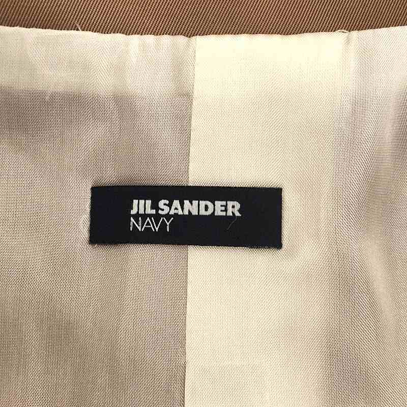 JIL SANDER NAVY / ジルサンダーネイビー コットン ポリエステル チェスターコート