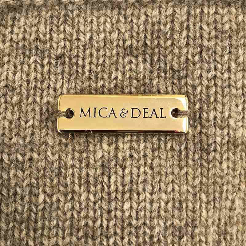 MICA&DEAL / マイカアンドディール ウール ホールガーメント ボートネック プルオーバーニット