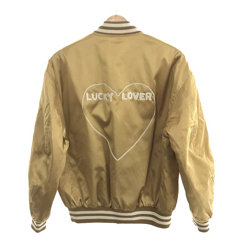 CELINE / セリーヌ Lucky lovers Teddy Jacket  / ラッキー ラバーズ テディ ジャケットサテン / スタジャン / キルティング総裏地