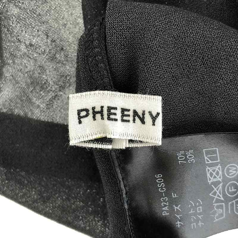 PHEENY / フィーニー Cotton nylon seer long sleeve Tシャツ