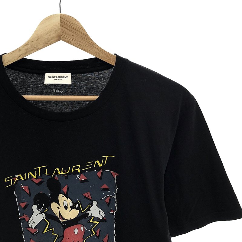 SAINT LAURENT PARIS / サンローランパリ × Disney Mickey / ディズニー ミッキー プリント Tシャツ