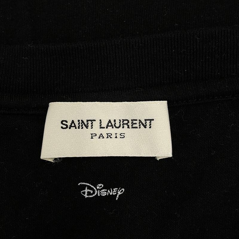 SAINT LAURENT PARIS / サンローランパリ × Disney Mickey / ディズニー ミッキー プリント Tシャツ