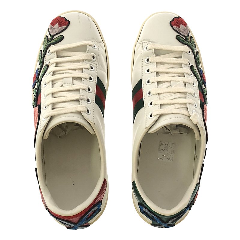 GUCCI / グッチ 431917 シェリーライン フローラル エンブロイダリー 刺しゅう スニーカー