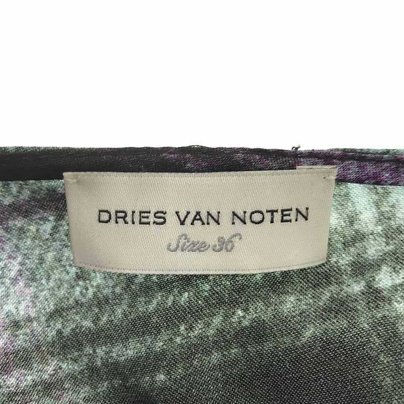 DRIES VAN NOTEN / ドリスヴァンノッテン フリル チェックプルオーバーブラウス