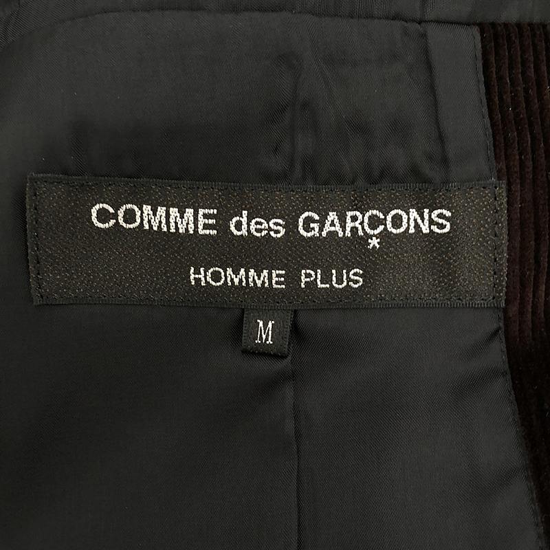 COMME des GARCONS HOMME PLUS / コムデギャルソンオムプリュス 変形 コーデュロイ シングル オーバー ロングコート