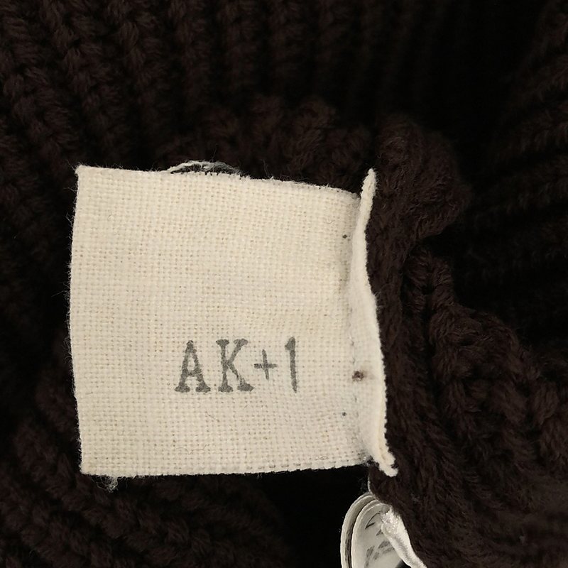 AK＋1 / エーケー ワン ウール 畦編み タートルネック ニット セーター