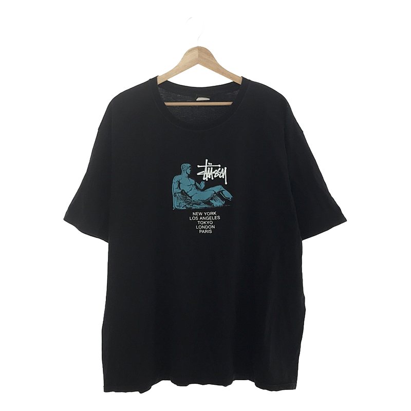 オーバーサイズ クルーネック プリントTシャツ