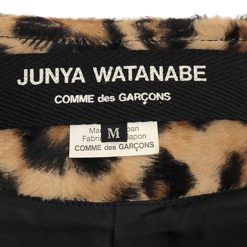 JUNYA WATANABE COMME des GARCONS / ジュンヤワタナベ 二次元 レオパード ノーカラーコート