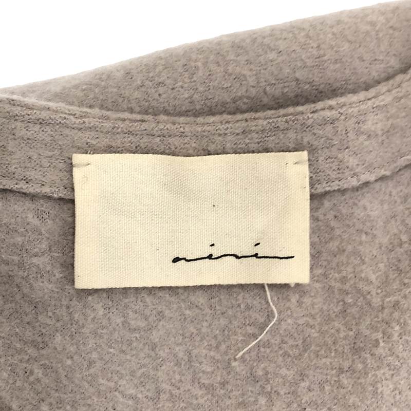 その他 V-neck wool スリットワンピース