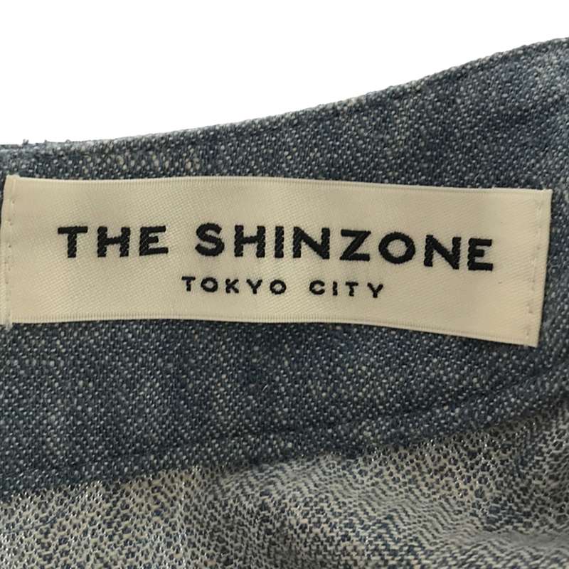 Shinzone / シンゾーン リネン混 パフスリーブ プルオーバー 半袖ブラウス