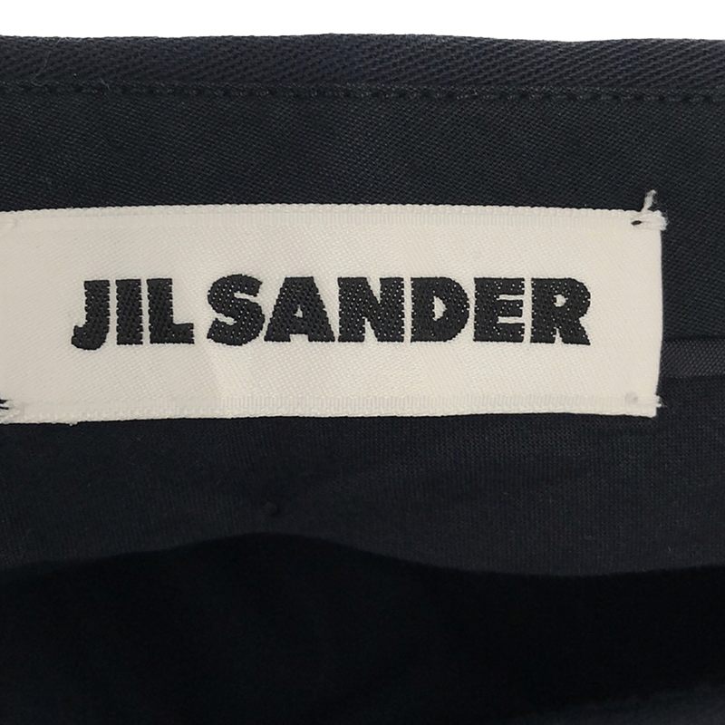 JIL SANDER / ジルサンダー コットンギャバジン パネル切替 テーパードパンツ