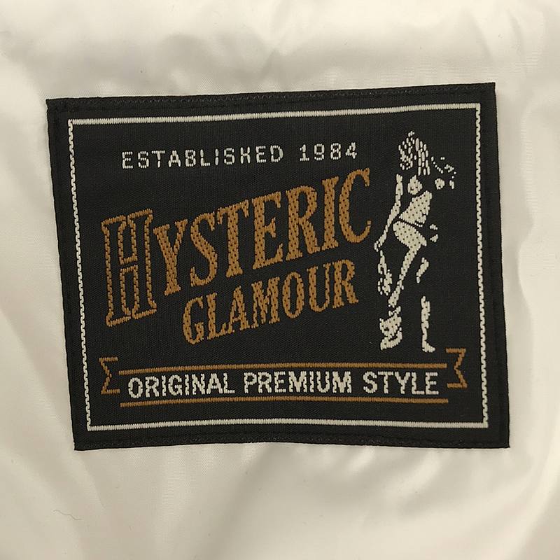 HYSTERIC GLAMOUR / ヒステリックグラマー プリマロフトナイロンタフタワッペン付 フーデッドジャケット