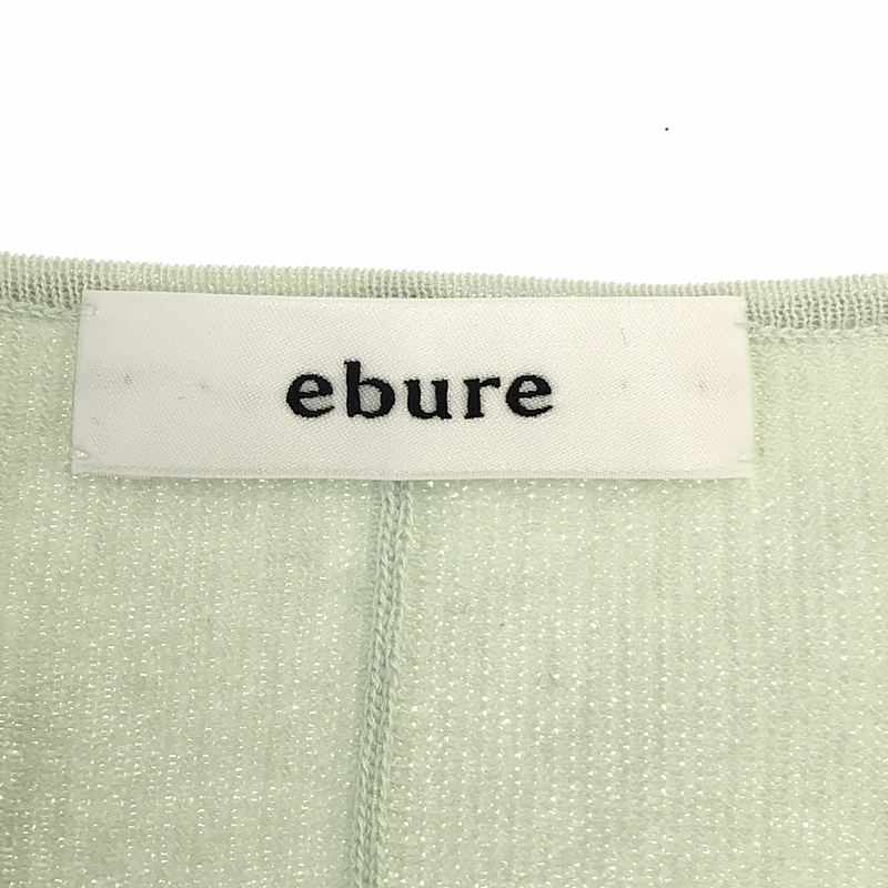 ebure / エブール キーネック ショートスリーブニット