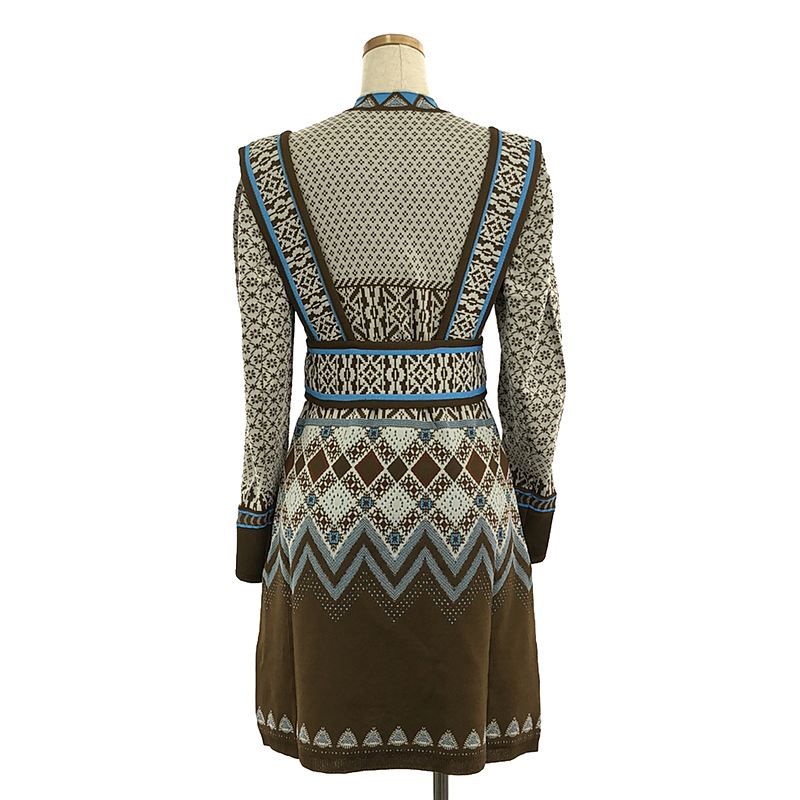 Mame Kurogouchi / マメクロゴウチ Fair Isle Knitted Dress / ジャガード ニット ワンピース