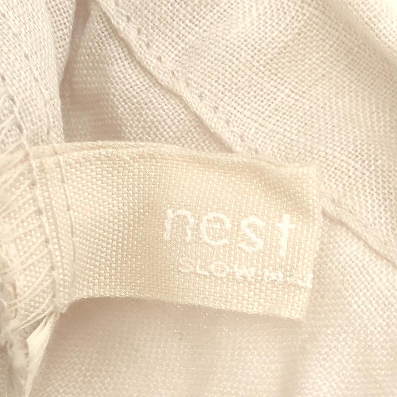 nest robe / ネストローブ リネンランタンスリーブ スモックワンピース