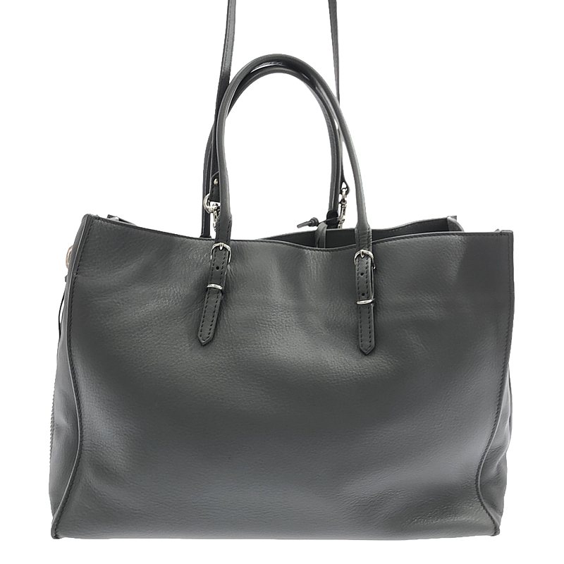 BALENCIAGA / バレンシアガ ペーパー B4 / 2way ショルダー付き レザー トートバッグ