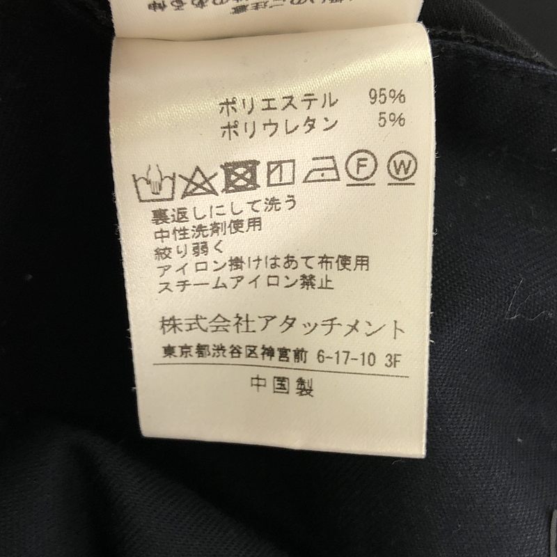 ATTACHMENT / アタッチメント 2TUCK EASY PT ポリエステルストレッチ 2タック イージーパンツ