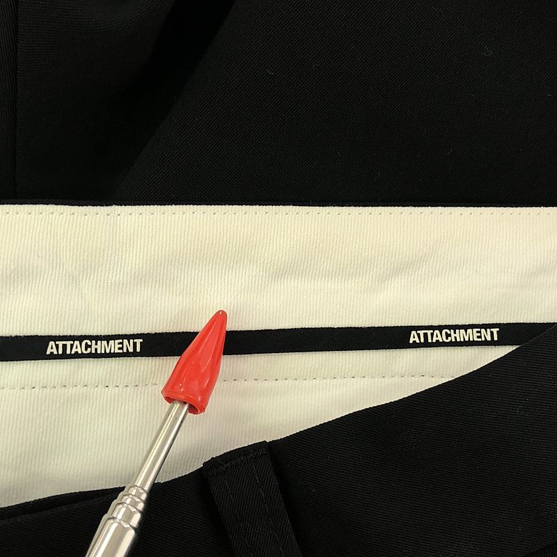 ATTACHMENT / アタッチメント 2TUCK EASY PT ポリエステルストレッチ 2タック イージーパンツ