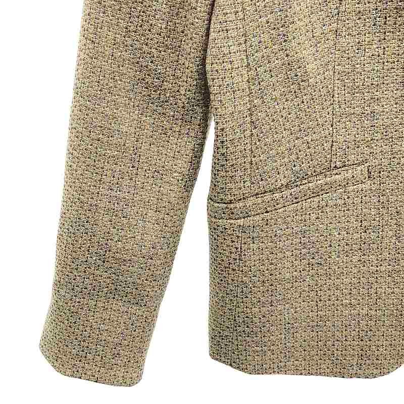 Tomorrowland BALLSEY / トゥモローランドボールジー ミックスツイード ノーカラージャケット / 総裏地