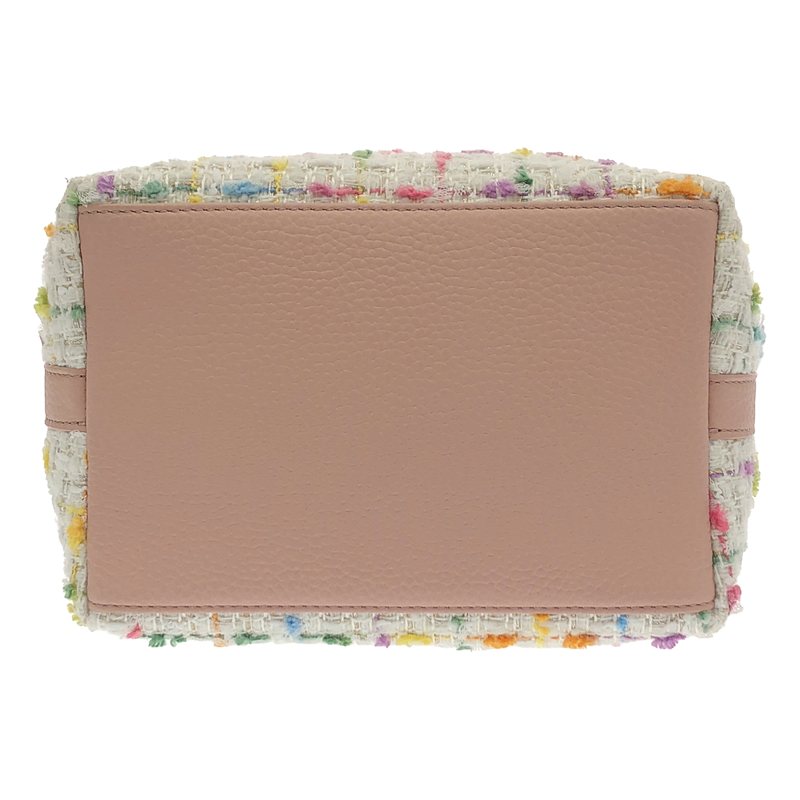 VASIC / ヴァジック Bond Tweed / ホリデー マルチツイード レザー切替 ハンドバッグ