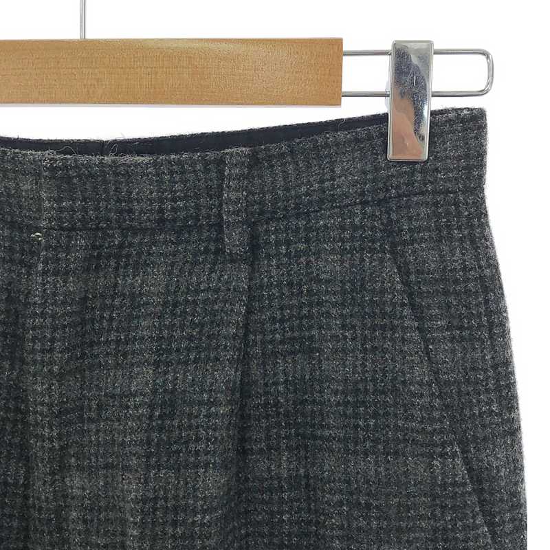 AURALEE / オーラリー GLEN CHECK WIDE SLACKS ウール チェック ワイドスラックス パンツ
